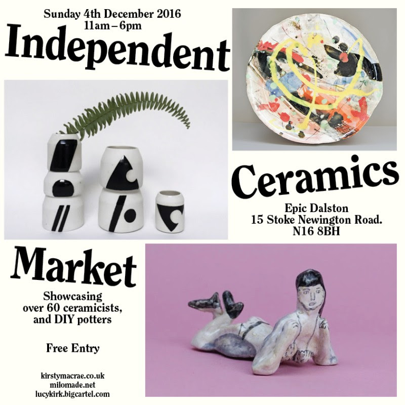 Ceramics co-op at the Independent Ceramics Market 04/12/16