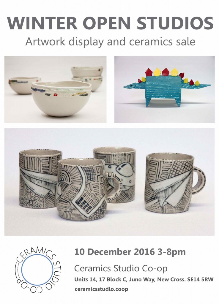 Open Studios and Ceramics Sale at Ceramics Studio Coop