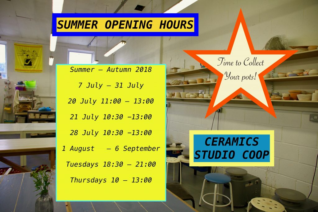 Ceramics Studio Opening Hours at Edmund Raybon blog