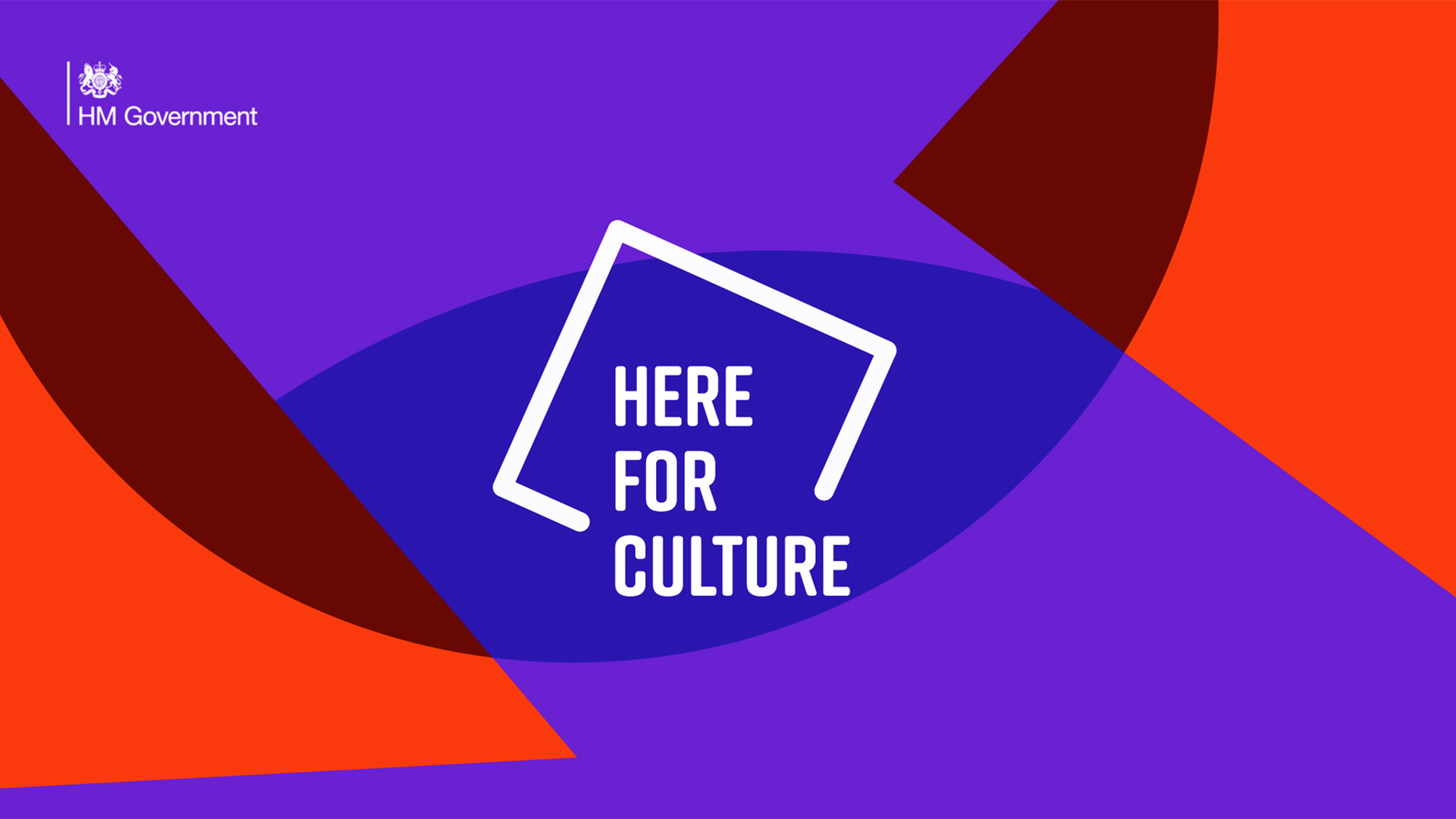 Here for Culture logo on bright background - culture recovery fund